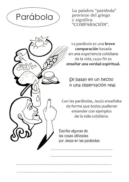 Diccionario Ilustrado Parábola Educacion Religiosa