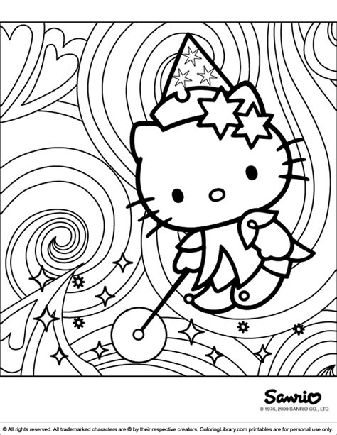 Hello Kitty coloring book sheet - Coloring Library