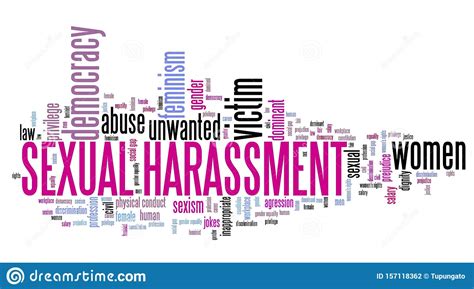 Sexual Harassment Words Stock Illustration Illustration Of Problem