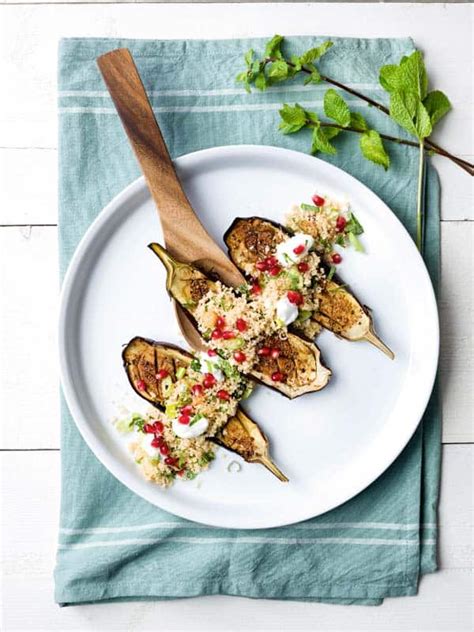 Geroosterde Aubergines Met Couscoussalade Spar Colruyt Group