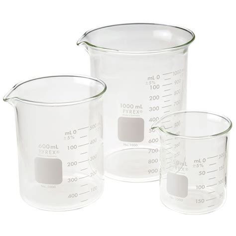 Cg 8048 Beakers Griffin Low Form Double Scale Graduated Pyrex® Chemglass Life Sciences