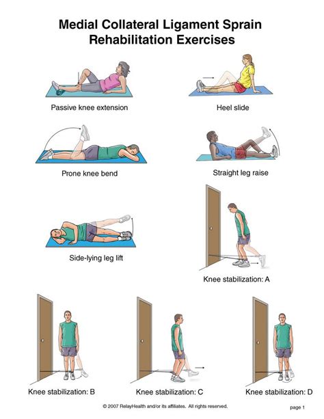 Mcl Knee Rehab 2 Knee Exercises Knee Injury Recovery