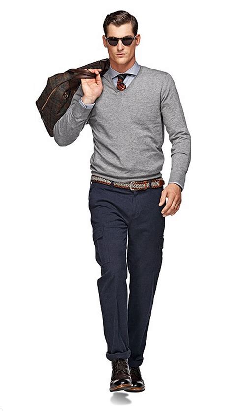 Grey Sweater Mens Outfit Letha Hayden