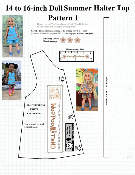 Free Sewing Pattern For 14″ 35 Cm Dolls Crafts