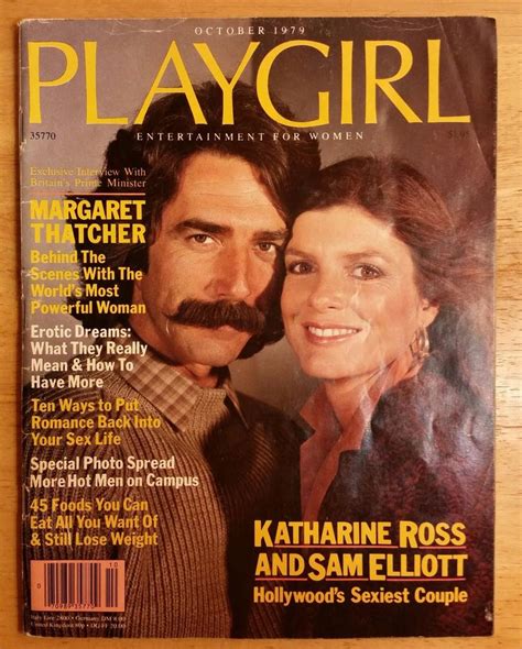 Vintage Playgirl Magazine Oct Sam Elliott Katherine Ross Sexiest