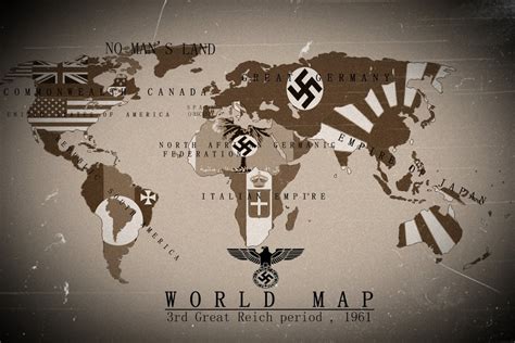 It's been five years since the treaty of tokyo and the end of world war two. Alternate History World Map 3rd Reich 1961 by KevinAuzan ...