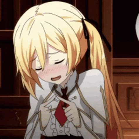 Gif Anime Girl Blushing Tenor