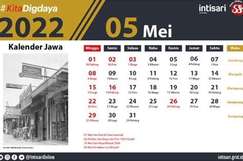 Kalender Mei 2022 Banyak Tanggal Merah Serta Peringatan Hari Besar