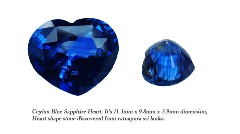 Ceylon Blue Sapphire Heart Danu Group