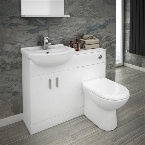 They provide sufficient space to get organised and ready for a busy day ahead. Cove 1050mm Vanity Unit Cloakroom Suite + Basin Mixer ...