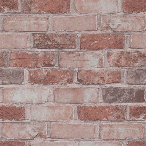 Removable Textured Brick Wallpaper