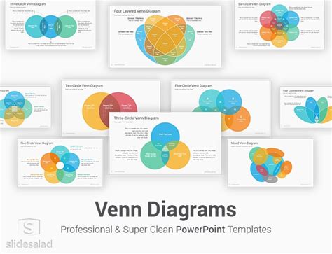 Venn Diagrams Powerpoint Presentation Template Slidesalad