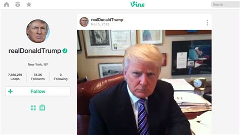 As Other Gop Candidates Join Vine Donald Trump Ignores His Big