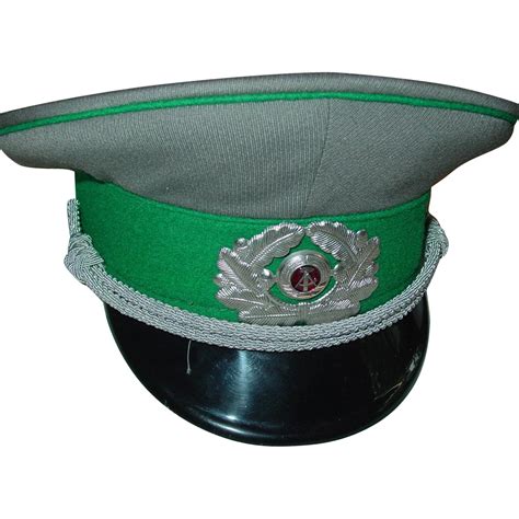 Military East German Visor Cap Ddr Border Guard Army Officer 1989 Size