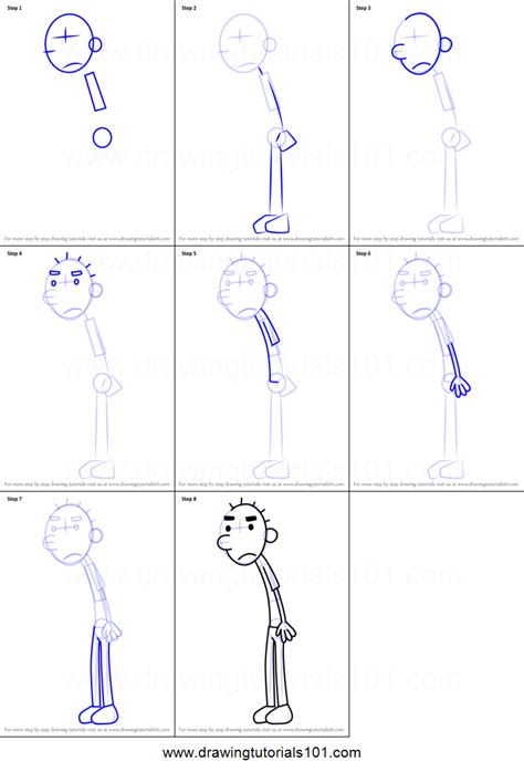 How To Draw Manny Heffley From Diary Of A Wimpy Kid Printable Step By 611