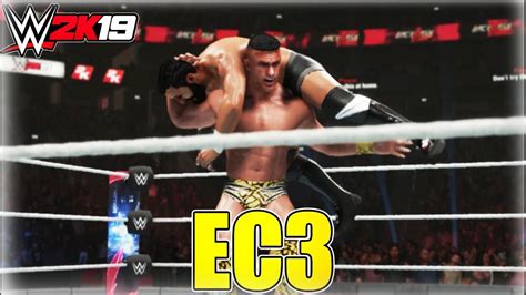 WWE 2K19 EC3 ENTRANCE SIGNATURE FINISHER BEST CAW CREATION YouTube