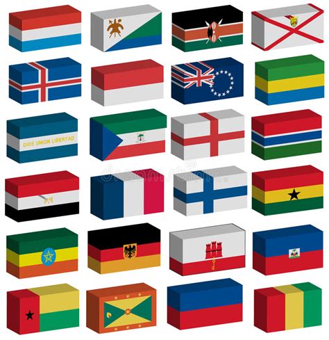 Set Of World Flags 1 Stock Vector Illustration Of Arabia 5520681