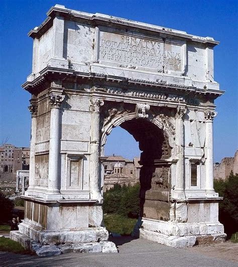 The Arch Of Titus In Rome Walks In Rome Est 2001