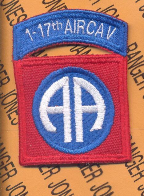 1st Bn 17th Air Cavalry 1 17 Air Cav 82nd Airborne Division 325 Patch
