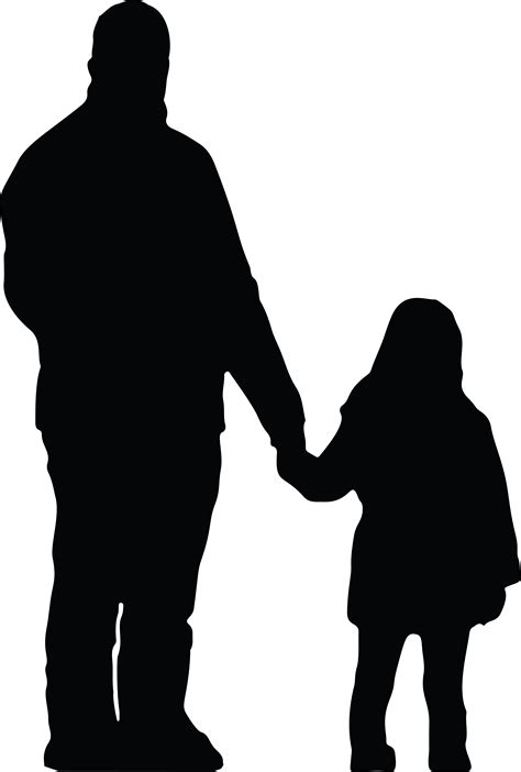 Father Daughter Silhouette Svg 1495 Best Free Svg File Free Svg