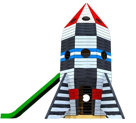 Rocket Ship Playhouse Plan 8x8x20 3 Level Pdf Play Houses Playset