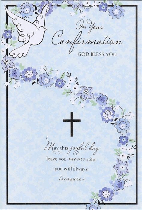 Male Female On Your Confirmation Card 7 Designs Confirmation Day Card