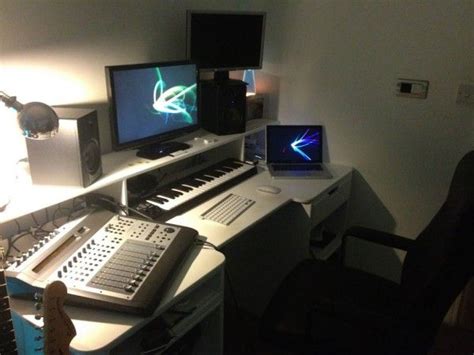 Music production desk on a budget. Recording Studio Desk IKEA | Home Studio | Pinterest | Home recording studios, Studios and Home