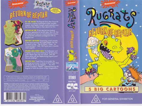 Nickelodeon S Rugrats Vhs Lot Rugrats Movie Return Of Reptar Double