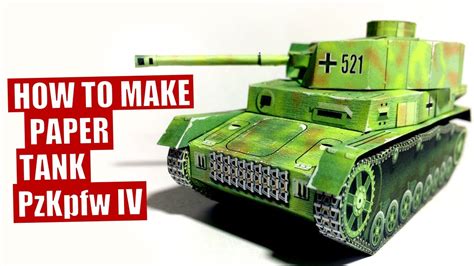 How To Make Paper Tank Model Panzer 4 Ww2 Diy Papercraft Or Cardboard