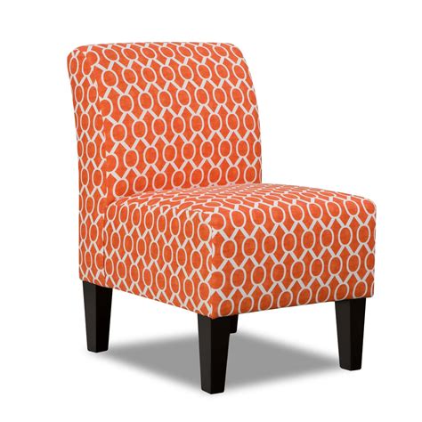 Simmons Upholstery Side Chair In Orange Accent Chairs Contemporary