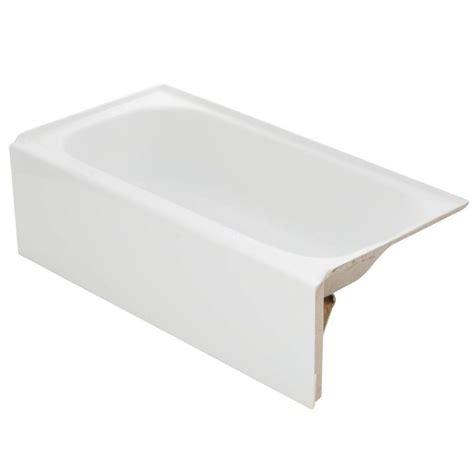 lyons industries victory 4 5 ft left drain soaking tub in white vtl01542716l soaking tub tub