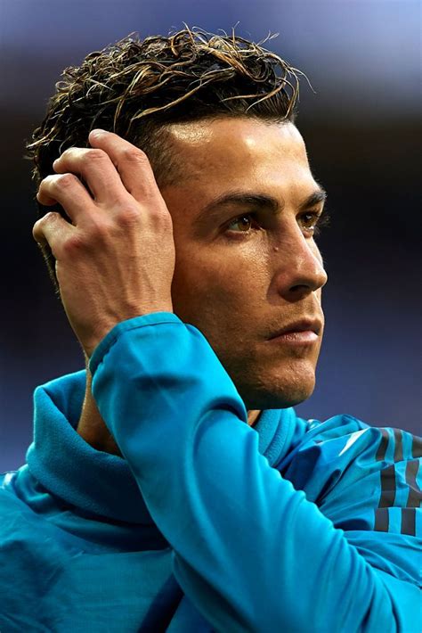 Cristiano Ronaldo Of Real Madrid Looks On Prior To The Uefa Champions