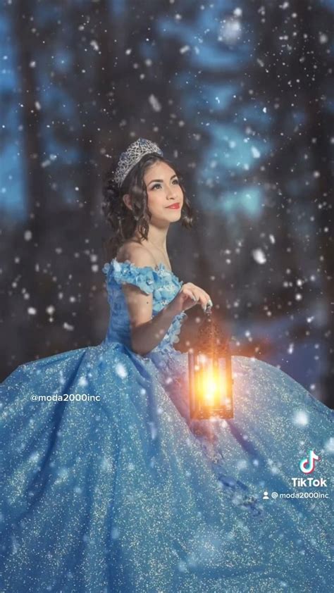 Winter Wonderland Themed Quinceañera Dress Video Quinceanera