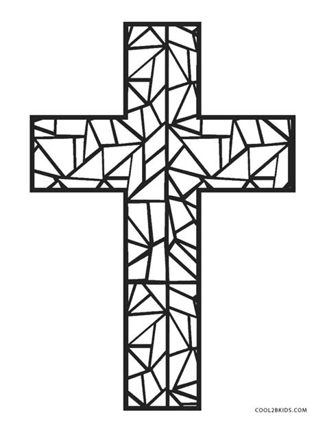 1000 x 1000 file type: Stained Glass Cross Coloring Page at GetDrawings | Free ...
