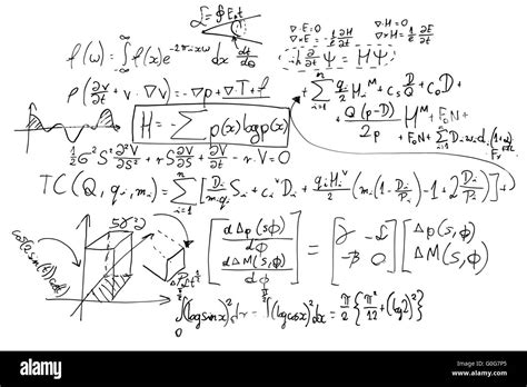 Des Formules Mathématiques Complexes Sur Tableau Blanc Les