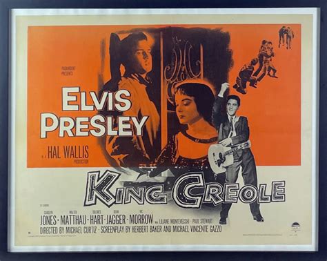 Lot Detail Elvis Presley Vintage King Creole Movie Poster Half Sheet