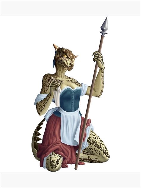 Lusty Argonian Maid Pinup Photographic Print By Alden Roberts In