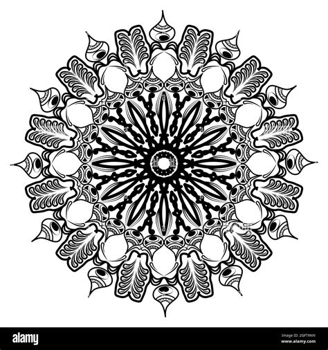 Islamic Mandala Of Meditation Relaxation Arabian Floral Pattern For