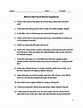 Before the Flood Movie Worksheet with QUESTIONS and ANSWERS | Movie Guide