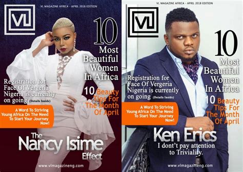Nollywood Stars Nancy Isime And Ken Erics Cover Vl Magazines Latest