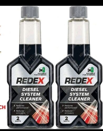 2x Redex Diesel Treatment Fuel System Cleaner Reduce Exhaust 500ml Uk