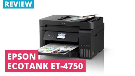 printerland review epson ecotank et 4750 a4 colour multifunction inkjet printer youtube