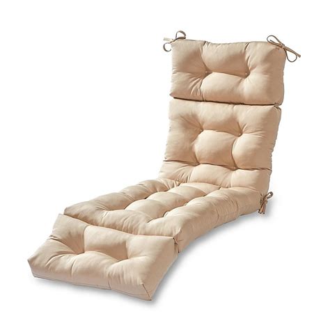 Greendale Home Fashions Outdoor Chaise Lounge Cushion Bed Bath
