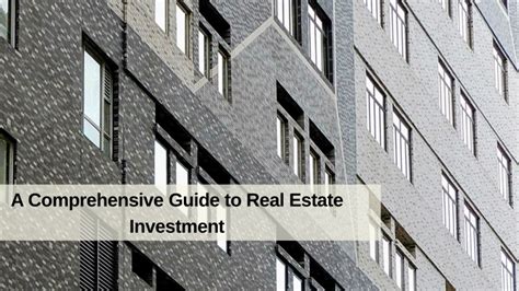 Ppt A Comprehensive Guide To Real Estate Investment Powerpoint