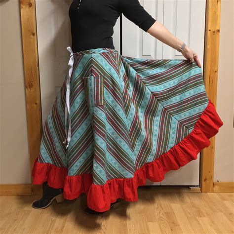 Reserved Southwestern Skirt Plus Size Long Prairie Skirt With Etsy