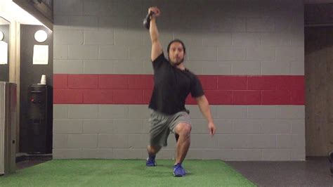 1 Arm Kb Overhead Reverse Lunge Youtube