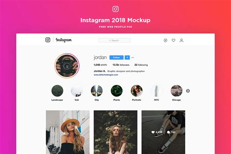Free Instagram Profile Template Printable Templates
