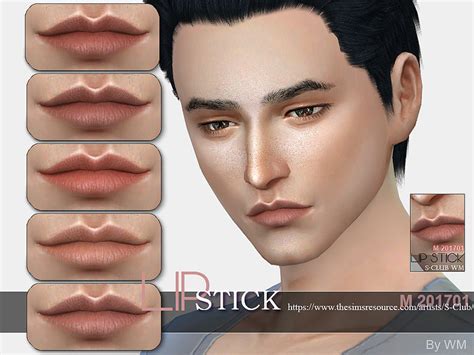 S Club Male Lipstick Lip Color Makeup The Sims 4 Sims4 Clove Share