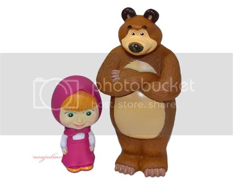 Masha I Medved Rubber Toys Of Russian Cartoon Маша и медведь Masha