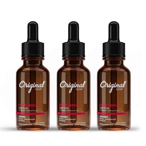 Full spectrum cbd tinctures by born original are a natural dietary supplement for health and wellness. Original Hemp Fresh Berry Tincture - The Drug Store